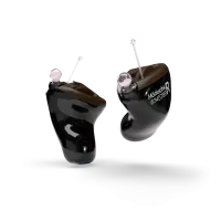 Tief-im-Kanal (TiK) Hörgeräte in schwarz von Hörluchs Hörgeräte